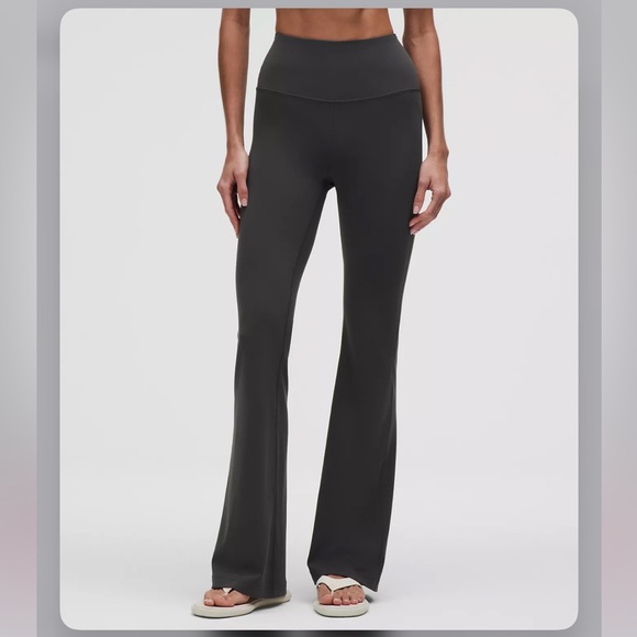 Lululemon Graphite Gray Flared Leggings - Picture 2 of 6